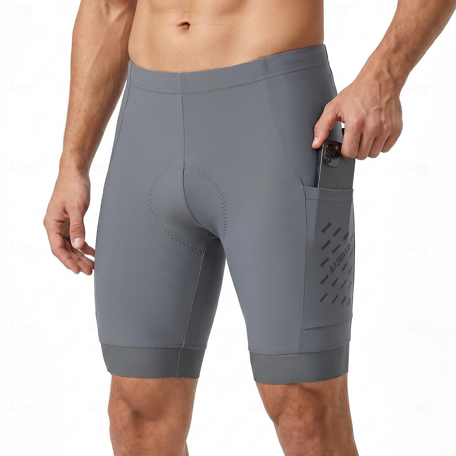 Arsuxeo Men's Solid Color Cycling Underwear Shorts Cycling Pants Cycling MTB Shorts Bike Shorts Padded Shorts / Chamois Form Fit Sports Ventilation Fast Dry Reflective Strips Reduces Chafing Black 2026 - $32.99 –P10