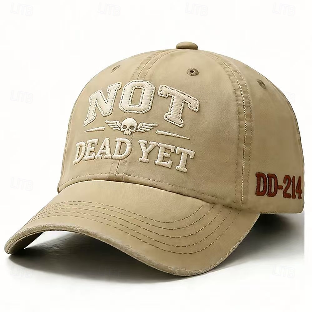 Cappellino da baseball ricamato dd-214, cappello vintage militare da papà "not dead yet" per uomo, twill di cotone regolabile, regalo patriottico per veterani, cappello casual per esterni del 2026 a $16.99 –P9