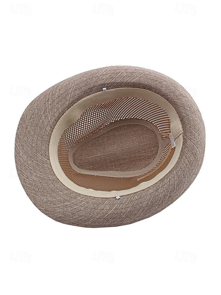 Chapéu fedora masculino em poliéster respirável com tela – multicolorido, leve e perfeito para o verão, férias na praia, uso casual diário e atividades ao ar livre. de 2026 por $29.99 –P9