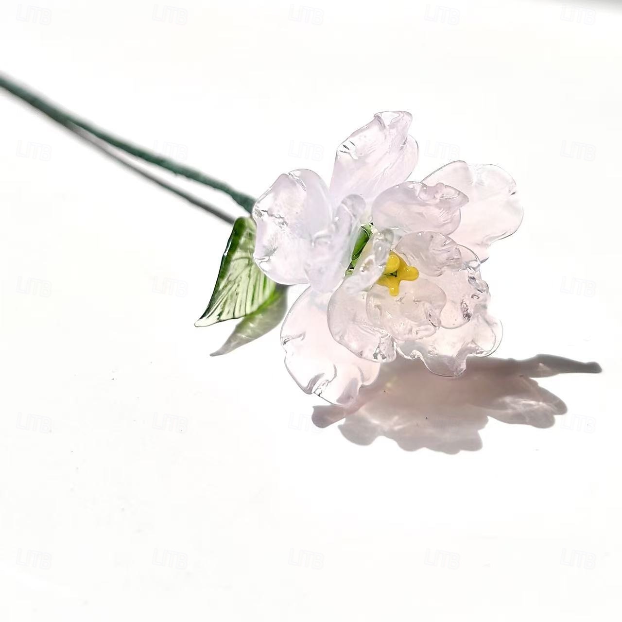 floare din sticlă pentru luna nașterii, cadou floral din sticlă suflată manual pentru ziua de naștere, Ziua Mamei, iubită, cea mai bună prietenă, soră, bunică – cadou unic pentru ea, femei, set de 2026 - $16.99 –P17