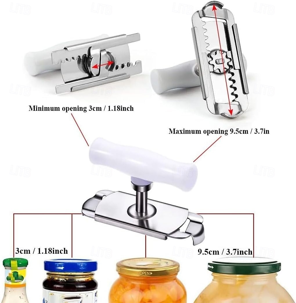 Lot de 2 ouvre-bocaux ergonomiques en acier inoxydable, pour une ouverture facile des couvercles. Conception métallique durable pour bocaux et récipients alimentaires. Pince pour ouvrir les bocaux de de 2026 ? $15.99 –P9