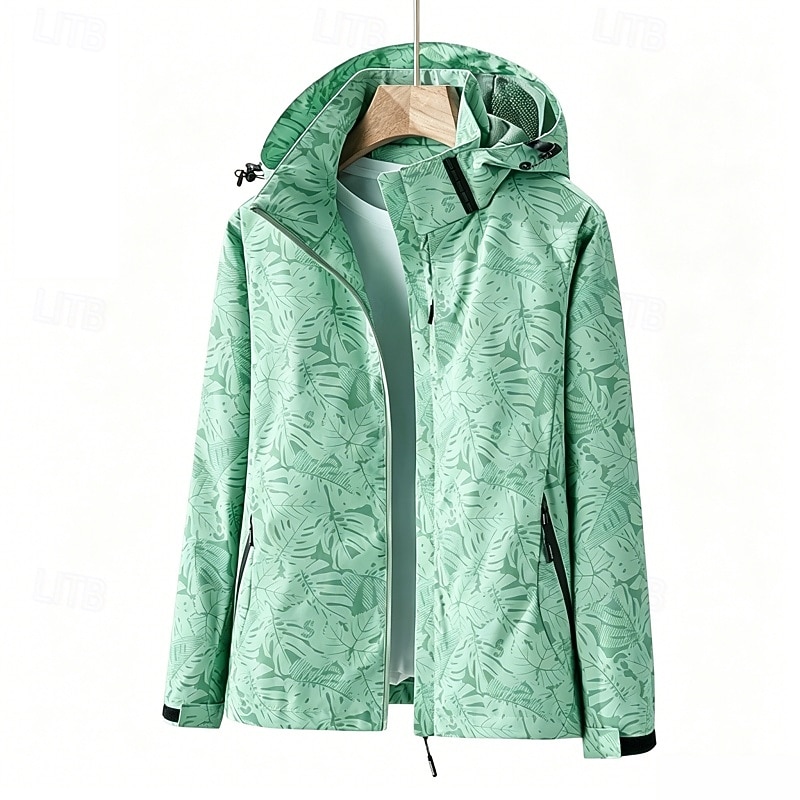Dames Windjack Softshell jas Wandeljack Buiten waterdicht Winddicht Sneldrogend Ademend Wandeloutfits Wandelkleding Zomer Lente Jack Kleding Bovenlichaam Klimmen Kamperen / wandelen / grotten 2026 - $31.99 –P1