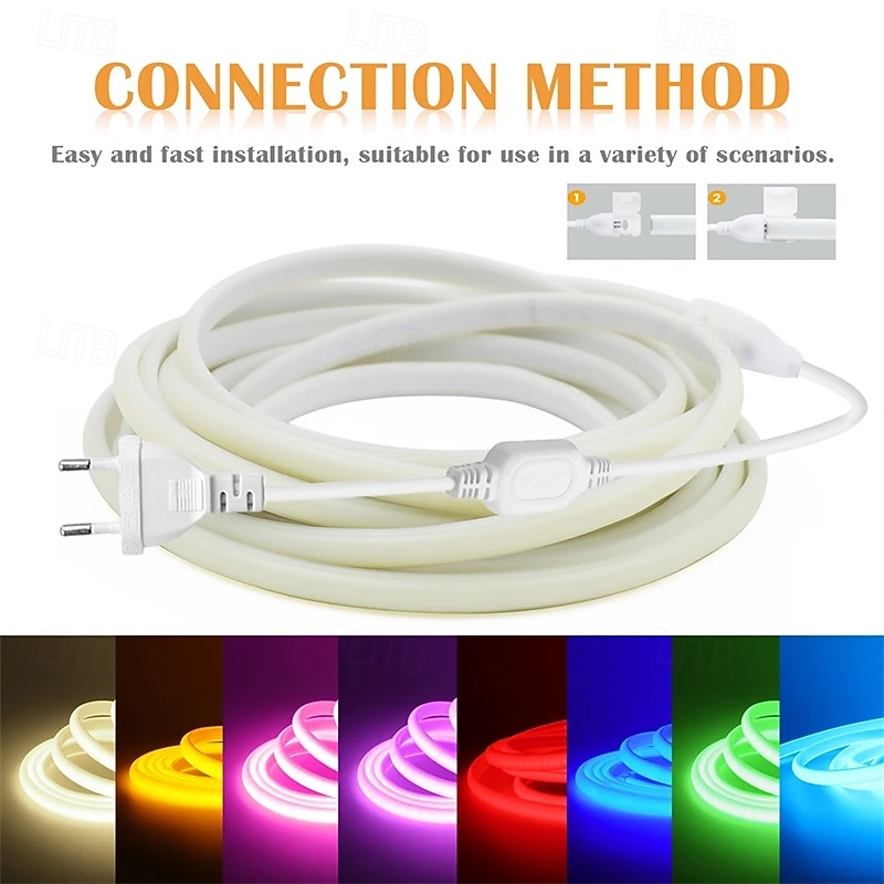220V Dimmable COB LED Neon Strip Light Outdoor Waterproof Super Bright 280LEDs/M Flexible Lamp Garden Home Bar Decor 2026 - $8.99 –P2