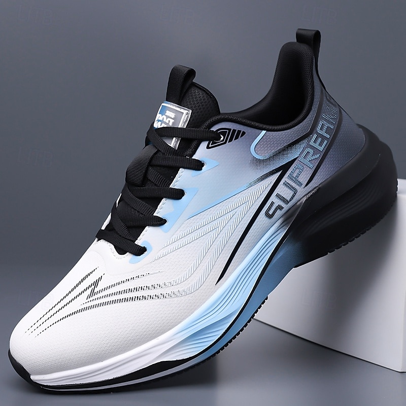 Tênis de corrida masculino preto e laranja - calçado esportivo leve e respirável - tênis esportivo com amortecimento para homens, ideal para corrida, treinos na academia, caminhada e atividades físicas ao ar livre. de 2026 por $42.99 –P1