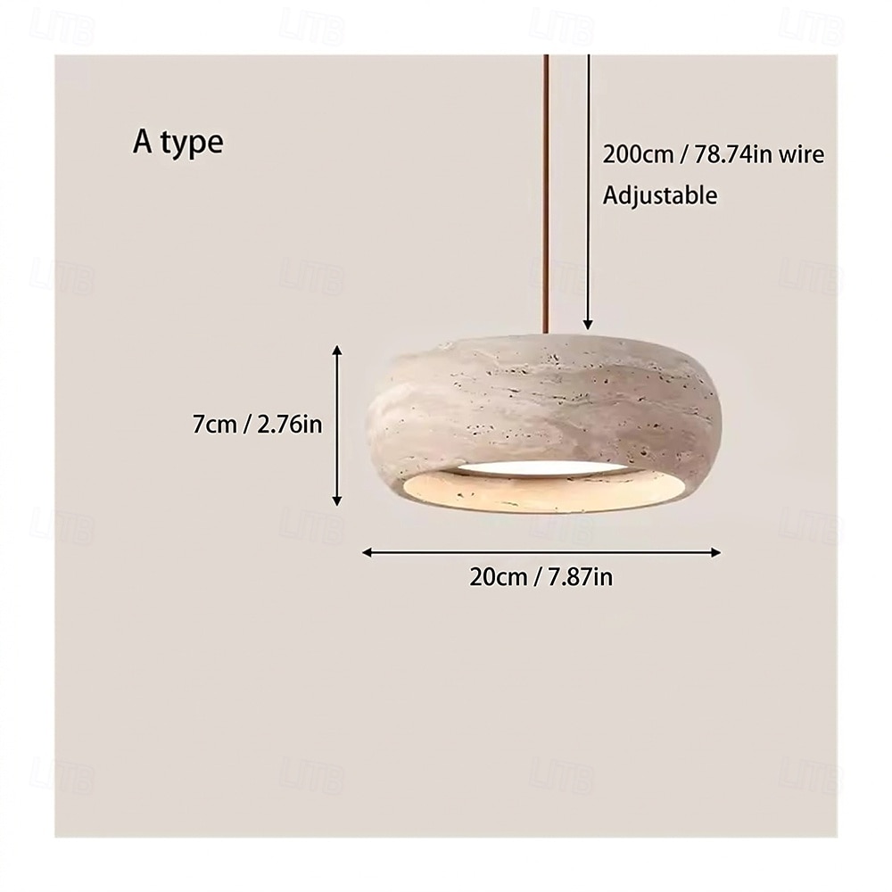 20 cm Lantaarn-ontwerp Geometrische vormen Plafond Lichten & hangers Steen Artistieke Stijl Vintagestijl Klassieke Stijl Vintage Landelijk 110-120V 220-240V 2026 - $279.99 –P1