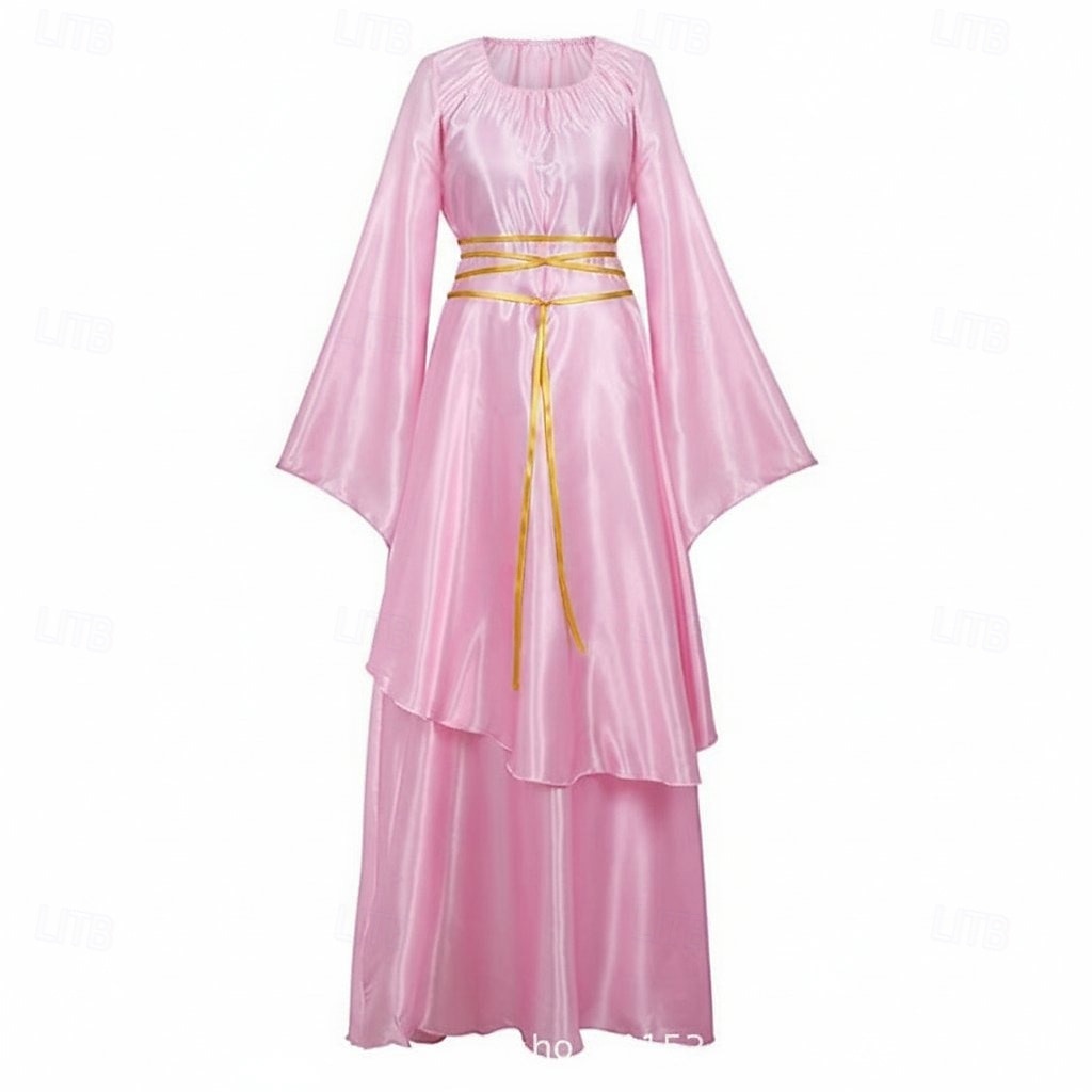 Victoriano Medieval Renacimiento Hasta el Suelo Vestidos Bruja Hada Corte A Disfraz Mujer Fantasía Víspera de Todos los Santos Carnaval Mascarada Feria del Renacimiento LARP Fiesta temática retro 2026 - $61.99 –P7