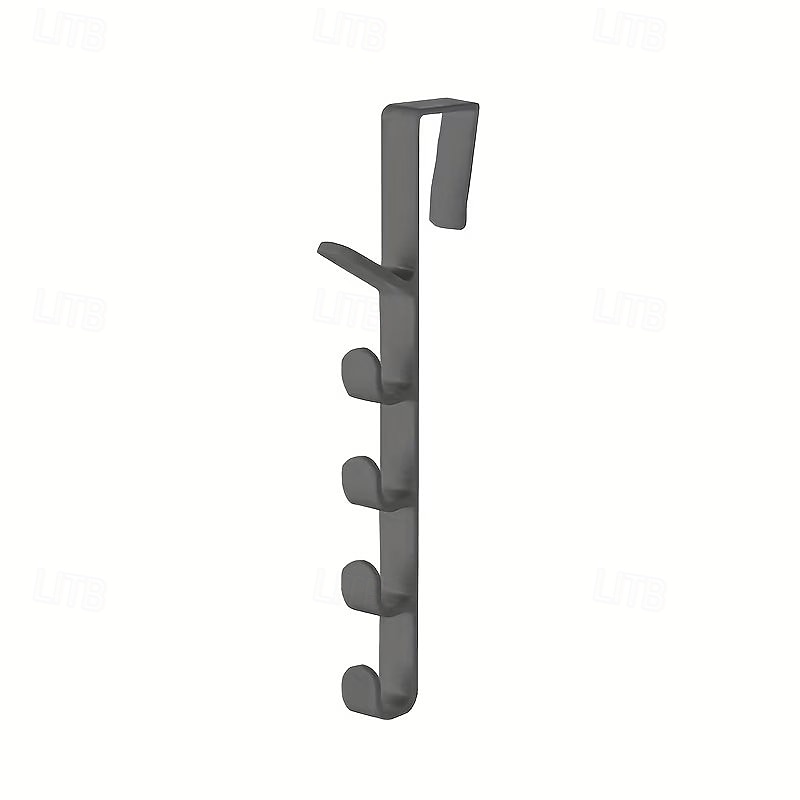 Cabideiro de porta para roupas, organizador de plástico para pendurar roupas na porta, com barra para pendurar bolsas, ideal para quarto e banheiro. &Prateleira para porta de armário de 2026 por $9.99 –P3