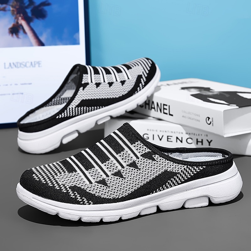Sneakers slip-on da uomo in maglia traspirante, scarpe da passeggio leggere, scarpe casual flessibili per viaggi, attività all'aperto e uso quotidiano. del 2026 a $32.99 –P3
