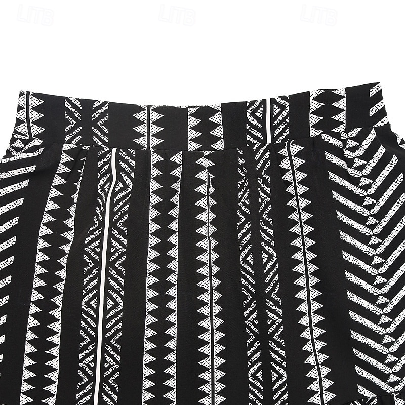 Women's Vacation Skirt Elegant Fashion Maxi High Waist Skirts Daily Beach Black Summer 2026 - $26.99 –P4
