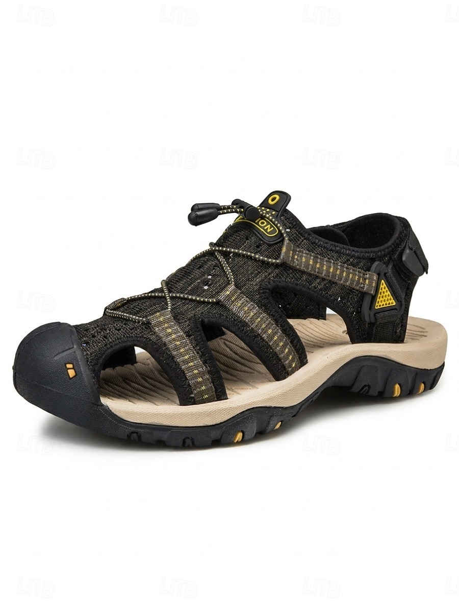 Sandalias de exterior para hombre con puntera cerrada, transpirables, estilo deportivo, para pescadores, ligeras y cómodas, ideales para actividades al aire libre, como resorts, viajes, senderismo informal y vacaciones de verano. 2026 - $42.99 –P4
