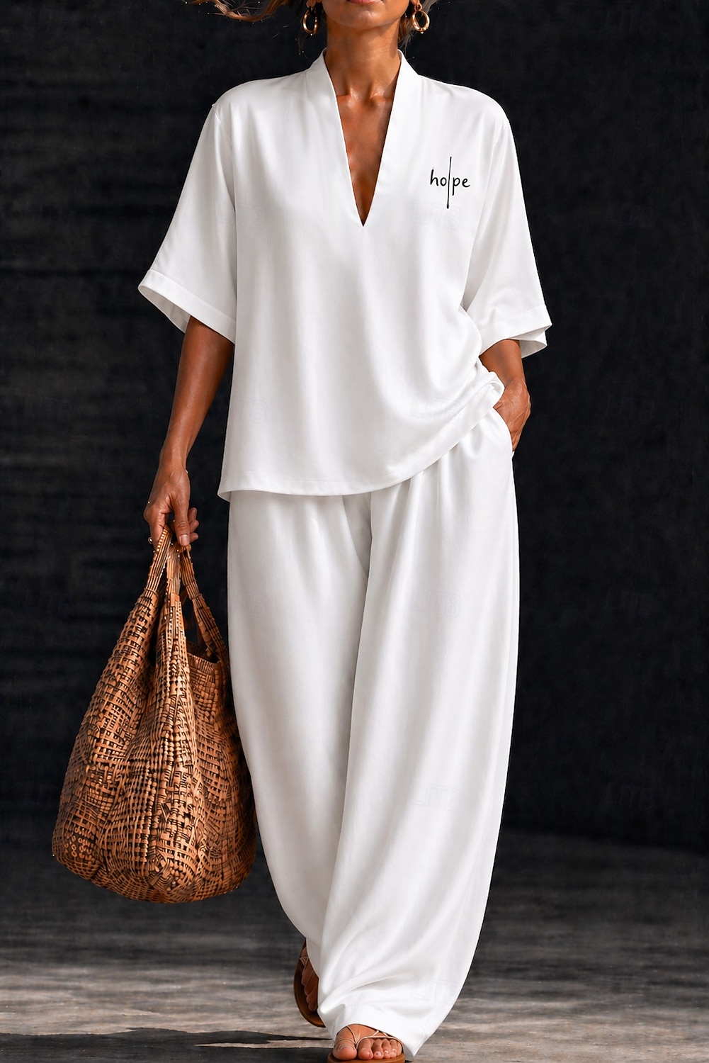 Per donna Camicia Set di biancheria in cotone Set di Pantaloni Manica Corta Scollo a V Floreale Grafico Geometrico Stampato Vacanza Moda Streetwear Casuale Quotidiano All'aperto Blu Bianco Giallo del 2026 a $45.99 –P1