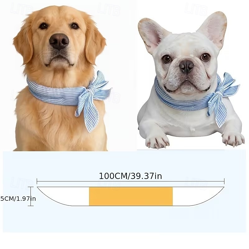 5pcs Universal Summer Pet Cooling Ice Scarf,Dog & Cat Neck Collar,Physical Heatstroke Prevention Cool Towel,Outdoor Ice Neck Ring 2026 - $18.49 –P18