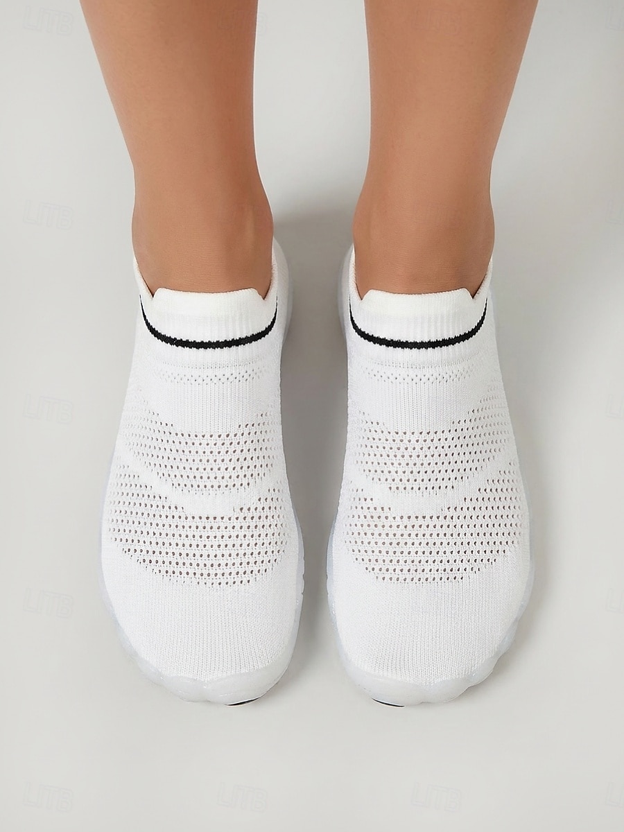 Women's White Breathable Knit Barefoot Water Shoes – Lightweight Quick Dry Slip On Aqua Sneakers with Non-Slip Flexible Sole for Beach, Swimming, Surfing, Yoga & Travel 2026 - $34.99 –P4