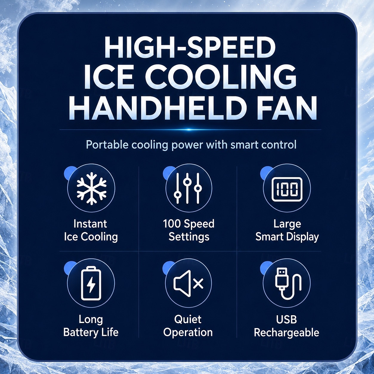 Portable Neck Fan with Ice Cooling Plate, USB Rechargeable Handheld Waist Clip Fan, Quiet Personal Fan with Large LED Display & 5 Speed Settings, Wearable Cooling Fan for Office Travel Camping Outdoor 2026 - $34.99 –P2