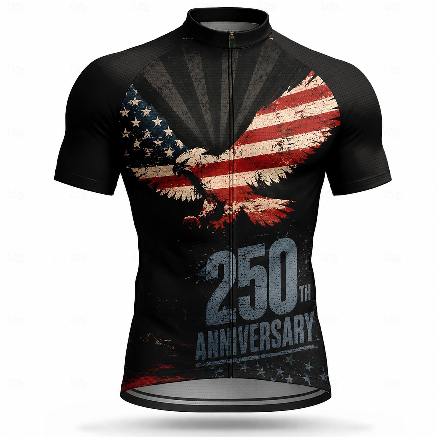 250° anniversario dell'America Per uomo Top sottomuta Maglia da Ciclismo Bandiera Manica Corta Bicicletta Maglia Top con 3 tasche posteriori Resistente ai Raggi UV Asciugatura Rapida Con tasche del 2026 a $28.99 –P1