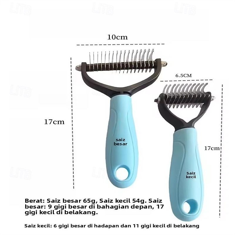 2pcs New Professional Pet Cat Hair Removal Comb Brush Dog Grooming Shedding Tools Puppy Hair Shedding Trimmer Pet Fur Trimming Combs 2026 - $14.49 –P10
