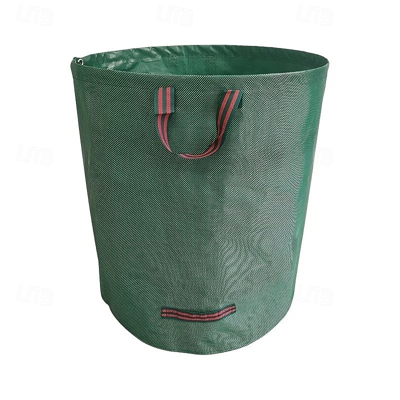 Reusable Garden Waste Bag with Handles - Durable PP Material for Yard Prunings, Leaves, and Plants - Green with Red Stitching, Perfect for Garden Maintenance and Landscaping, Reusable Garden Waste Bag 2026 - $15.49 –P4