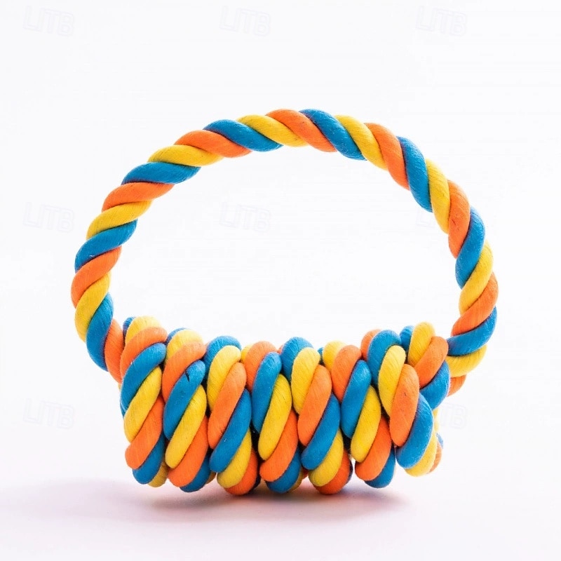 1pc Large Breed Knot Dog Toy-Multicolor, Tough Chew Toy for Aggressive Chewers, Heavy Duty Dental Floss Toy Kit Anti-Chew Design 2026 - $19.99 –P9