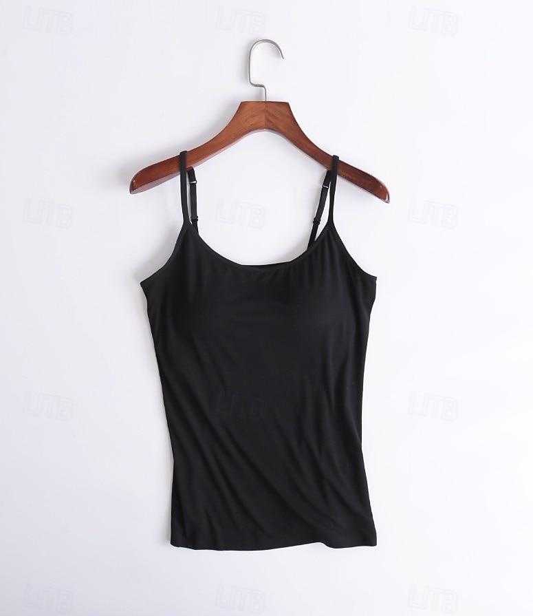 Pentru femei Tricotat cu nervuri Rezervor Culoare solidă Clasic Fără manșon Curele de Topuri obișnuite Casual Zilnic Costum de plajă Negru Alb Roz Deschis Roz Îmbujorat Roșu-aprins Vară Primăvară 2026 - $21.99 –P3