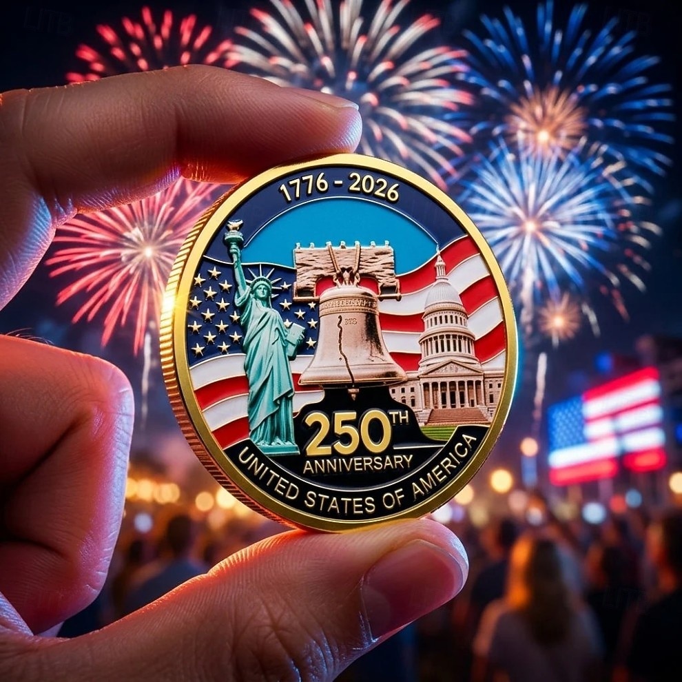 9 db-os amerikai 250. évfordulós emlékérme ajándékkészlet, hazafias katonai kihívás érmegyűjtemény, díszdobozban, amerikai 1776-2026 emléktárgy ajándék a függetlenség napjára 2026 - $49.99 –P4