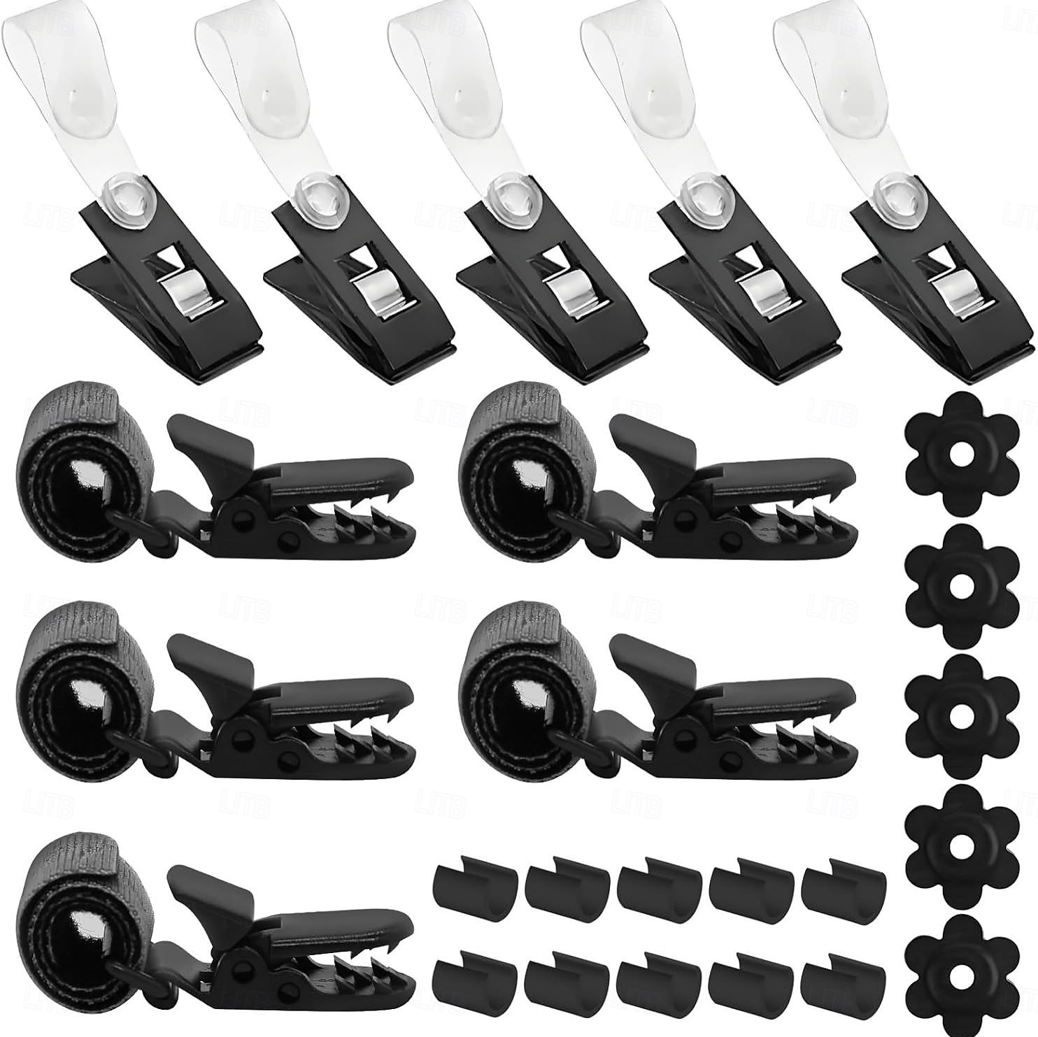 25Pcs Garden Flag Stoppers & Clips Kit, All-Season Heavy-Duty Plastic & Rubber Windproof Clips Hardware Accessories for Outdoor Flags, Small Banners, Curtains 2026 - $19.99 –P3