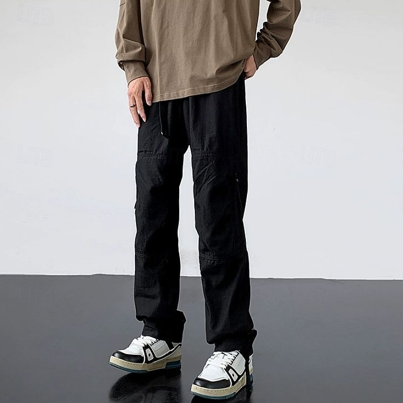 Voor heren Combatbroek Cargohosen Wandelbroek Waterdichte broek Zomer Lente Herfst Buiten Normale pasvorm waterdicht Sneldrogend Lichtgewicht Ademend Broeken / Regenbroek / Overbroek Ritsen Zak Zwart 2026 - $27.99 –P16