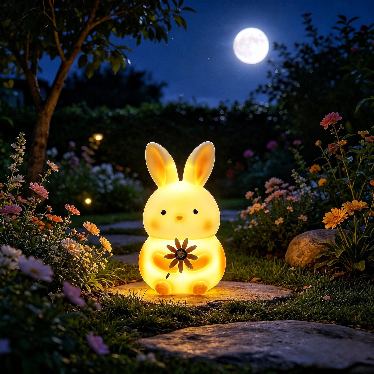 Lampes solaires d'extérieur en forme d'animaux, figurines lumineuses étanches en plastique représentant un lapin et un hibou, lampes décoratives solaires pour terrasse, pelouse, allée, parterre de de 2026 ? $34.99 –P11