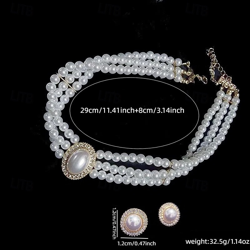 Pendientes Set 2 Perla Acrílico Pendientes Mujer Moda Conjunto de joyas Para Boda 2026 - $17.49 –P4
