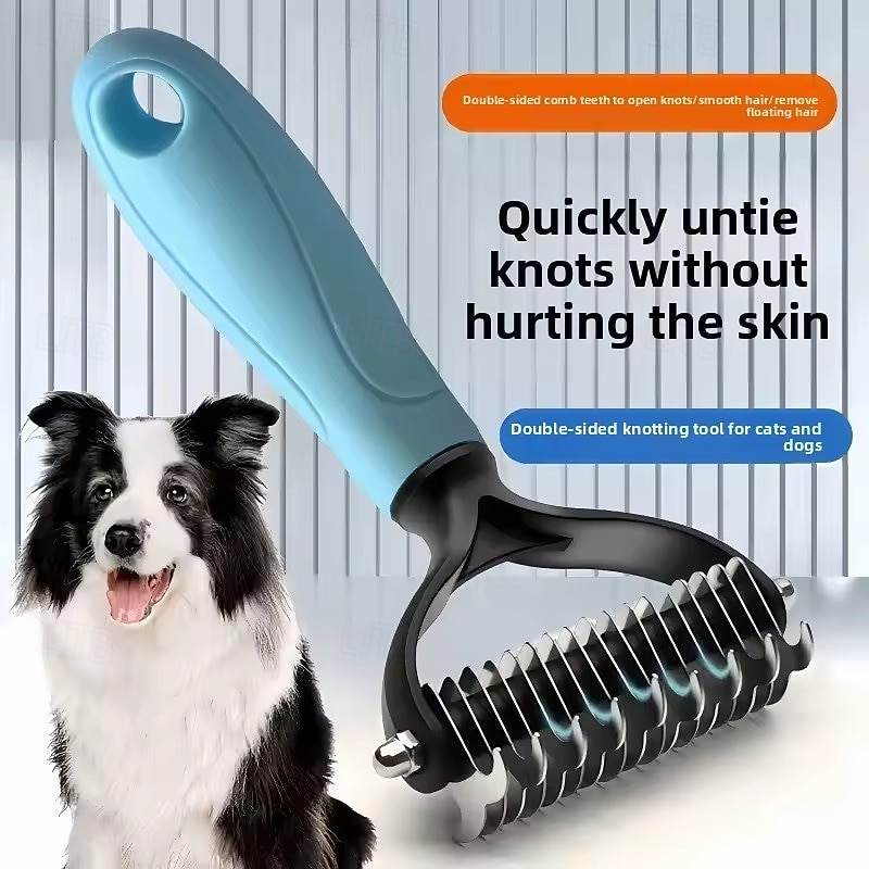 2pcs New Professional Pet Cat Hair Removal Comb Brush Dog Grooming Shedding Tools Puppy Hair Shedding Trimmer Pet Fur Trimming Combs 2026 - $14.49 –P5