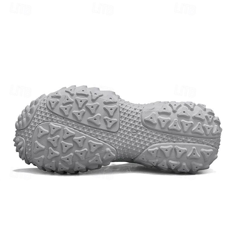 Men's Knit Sock Sneakers, Lace-Up Chunky Sole Walking Shoes, Breathable Sport Casual Shoes for Hiking, Travel, Daily Wear 2026 - $32.99 –P4