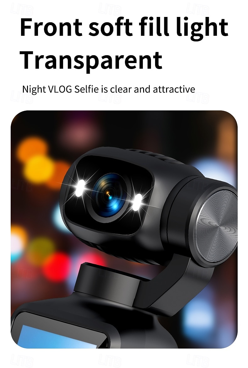 Câmera de ação 4K com tela IPS de 2,0", câmera portátil para vlogs com foco automático. &Câmera de vídeo portátil de bolso com lente giratória e cartão SD de 32 GB, ideal para vlogs. &viagem, presente de 2026 por $43.99 –P9
