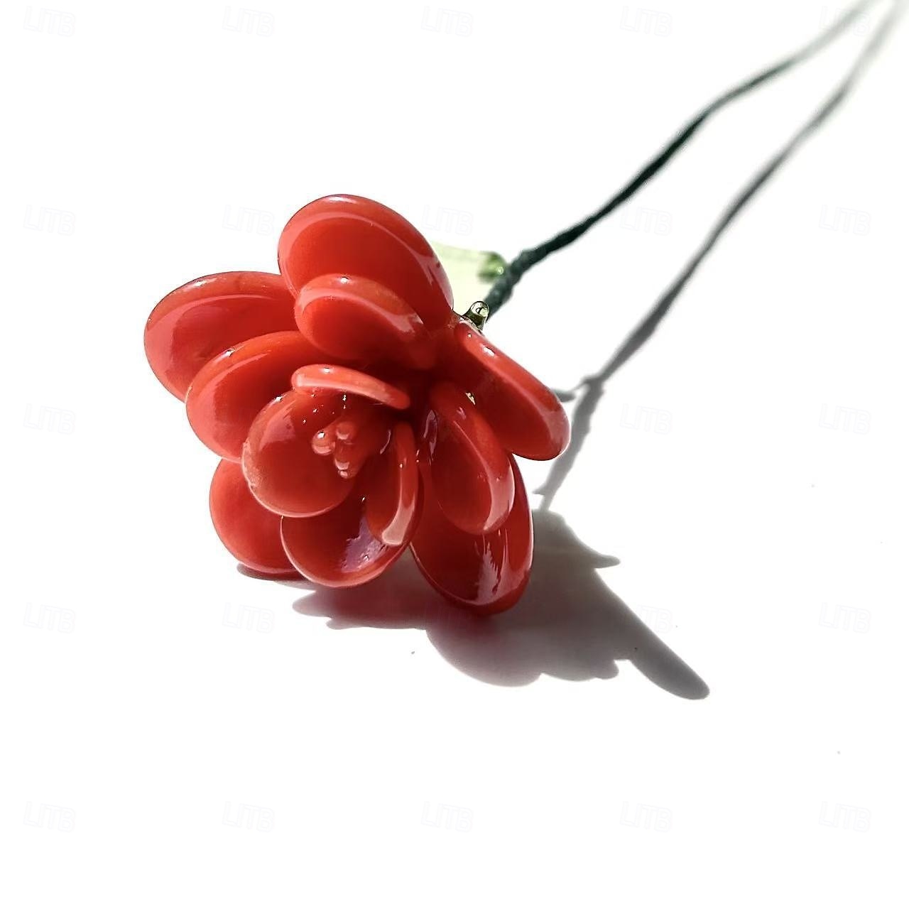 floare din sticlă pentru luna nașterii, cadou floral din sticlă suflată manual pentru ziua de naștere, Ziua Mamei, iubită, cea mai bună prietenă, soră, bunică – cadou unic pentru ea, femei, set de 2026 - $16.99 –P7