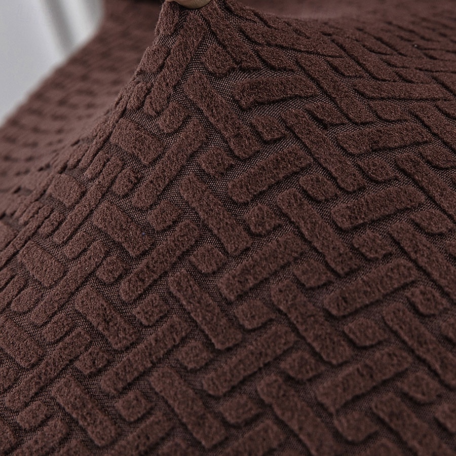 Funda elástica de sarga para silla, funda elástica con respaldo festoneado para silla de comedor. 2026 - $11.49 –P4