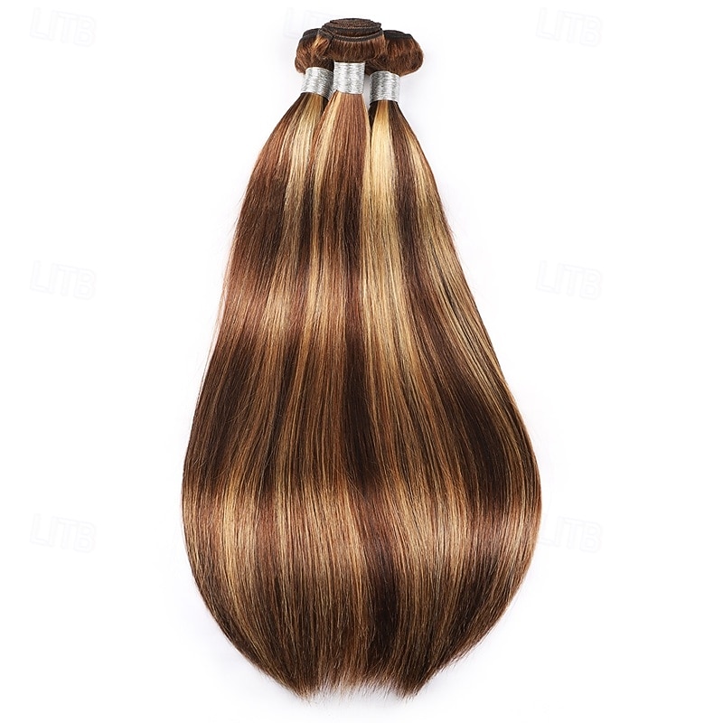 3 mechas de cabelo humano liso com mechas p4/27, 45,7 x 50,8 cm (18 x 20 polegadas). de 2026 por $221.69 –P4