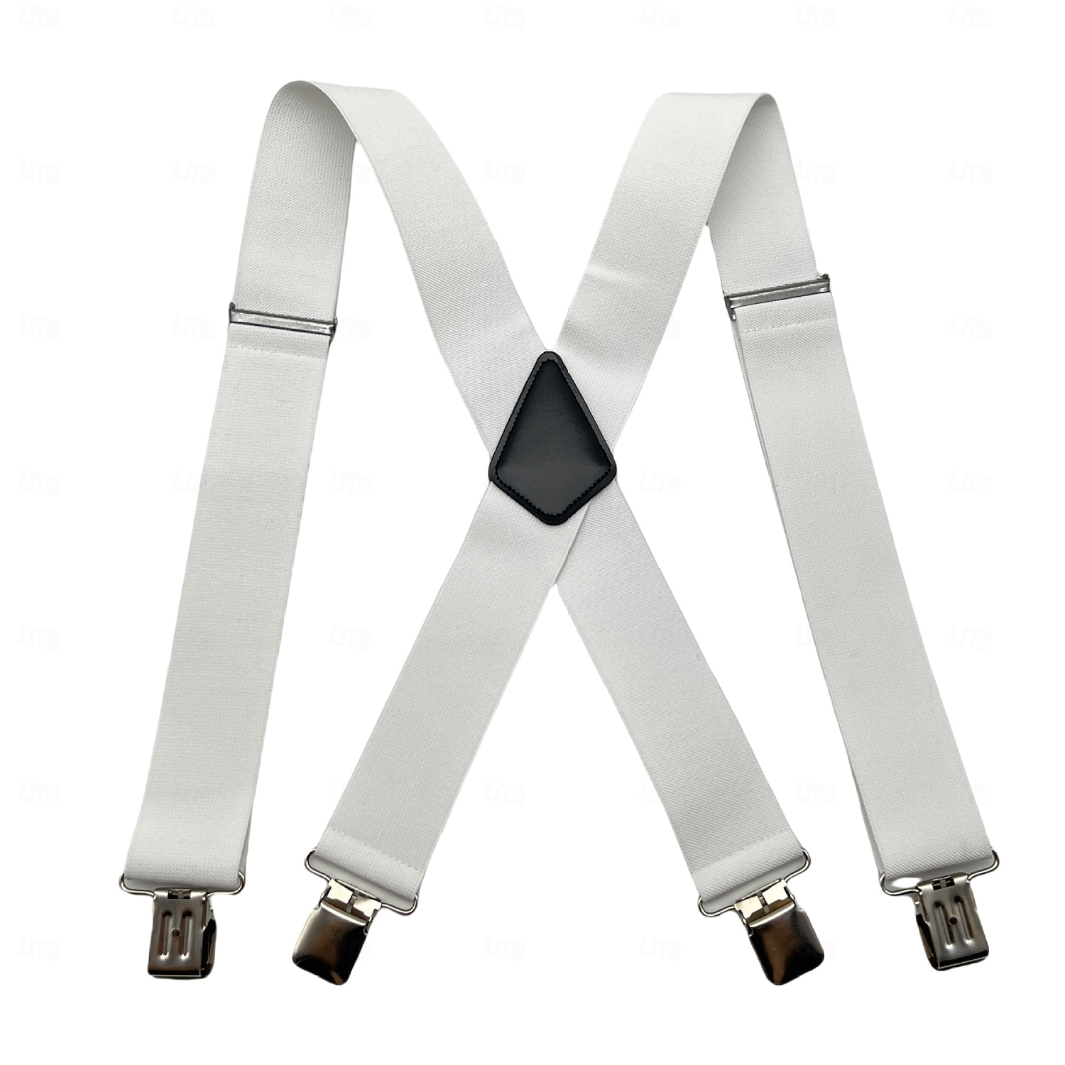 Bretelle da uomo a 4 clip stile X, elastiche e regolabili per pantaloni (larghezza 5 cm), clip in metallo resistenti, ideali per abbigliamento casual, formale e per attività all'aperto. del 2026 a $15.99 –P5