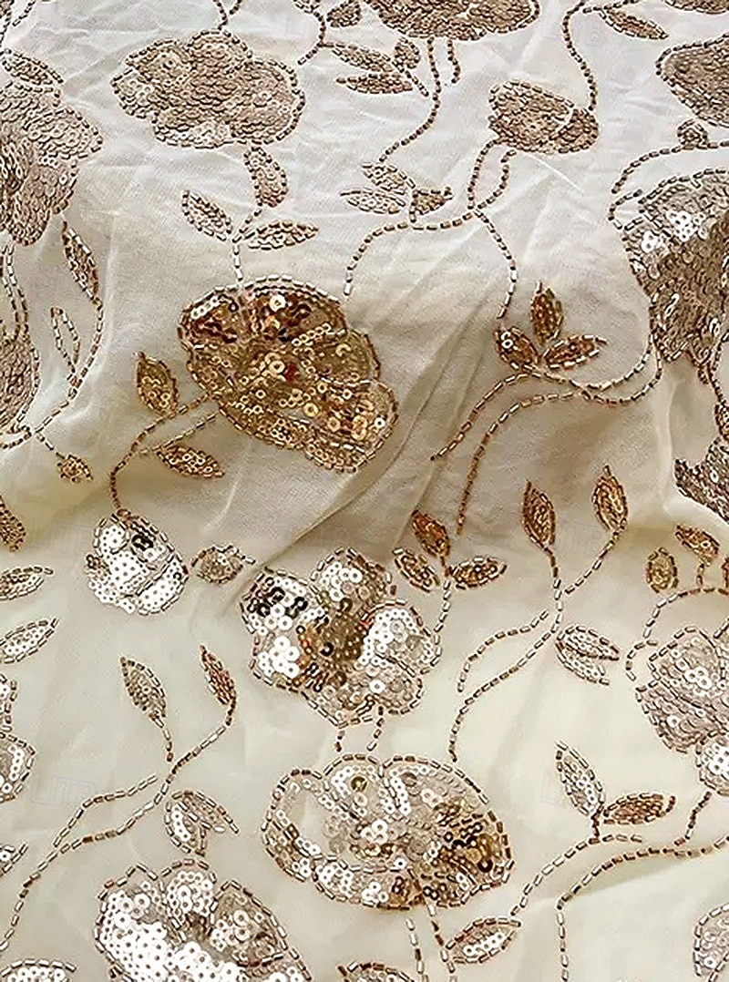 Zweiteilig A-Linie Knöchellänge Tee-Länge Kleid für Hochzeitsgäste Brautmutterkleid Ärmellos Langarm Rundausschnitt Elegant luxuriös Glanz & Glamour Formell Hochzeitsgast Chiffon Paillettenbesetzt mit 2026 - $182.99 –P2