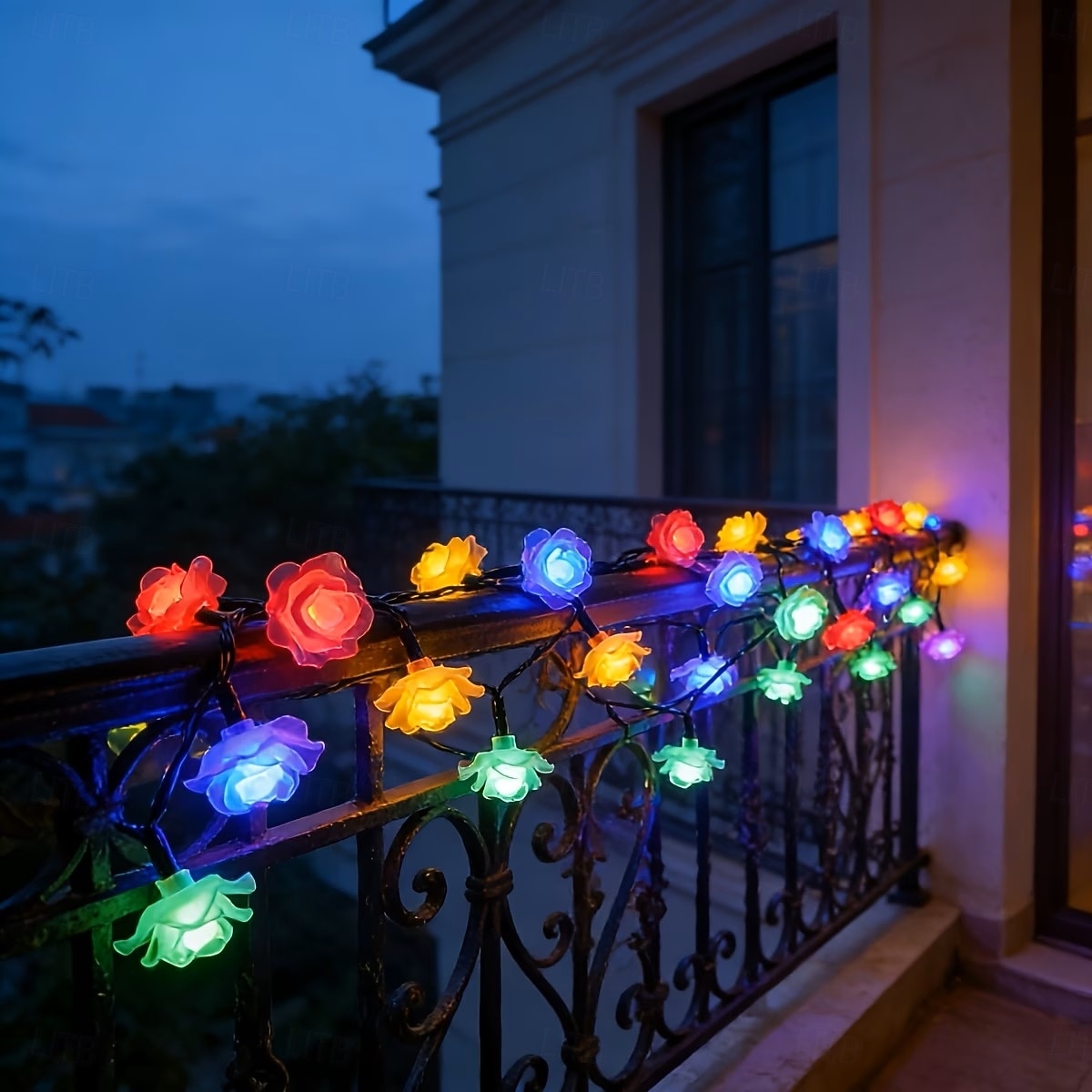 Solar Rose Fairy String Lights 30/50 LEDs  Outdoor Waterproof Atmosphere Lights for Gardens Balconies Fences Holiday Wedding Party Decoration 2026 - $19.99 –P8