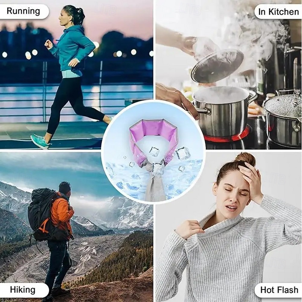 Summer Neck Cooling Cold Sensation Ice Scarf ice Pack Sports Headscarf Pet Ice Scarf  Outdoor Shoulder And Neck Heatstroke Prevention Ice Scarf, Physical Cooling And Coolness, Wearing Sports Ice Band 2026 - $20.99 –P18
