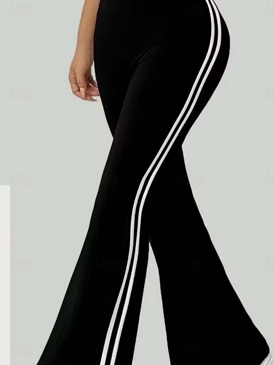 Dames Yoga broek Breed Been Vrijetijdsbroek Casual / sportief Volledige lengte Hoge taille Effen Comfortabel Comfort Zacht Hoge Elasticiteit Buitensporten Fitness Donker-Grijs Zwart Roze Wijn Lente 2026 - $22.99 –P9