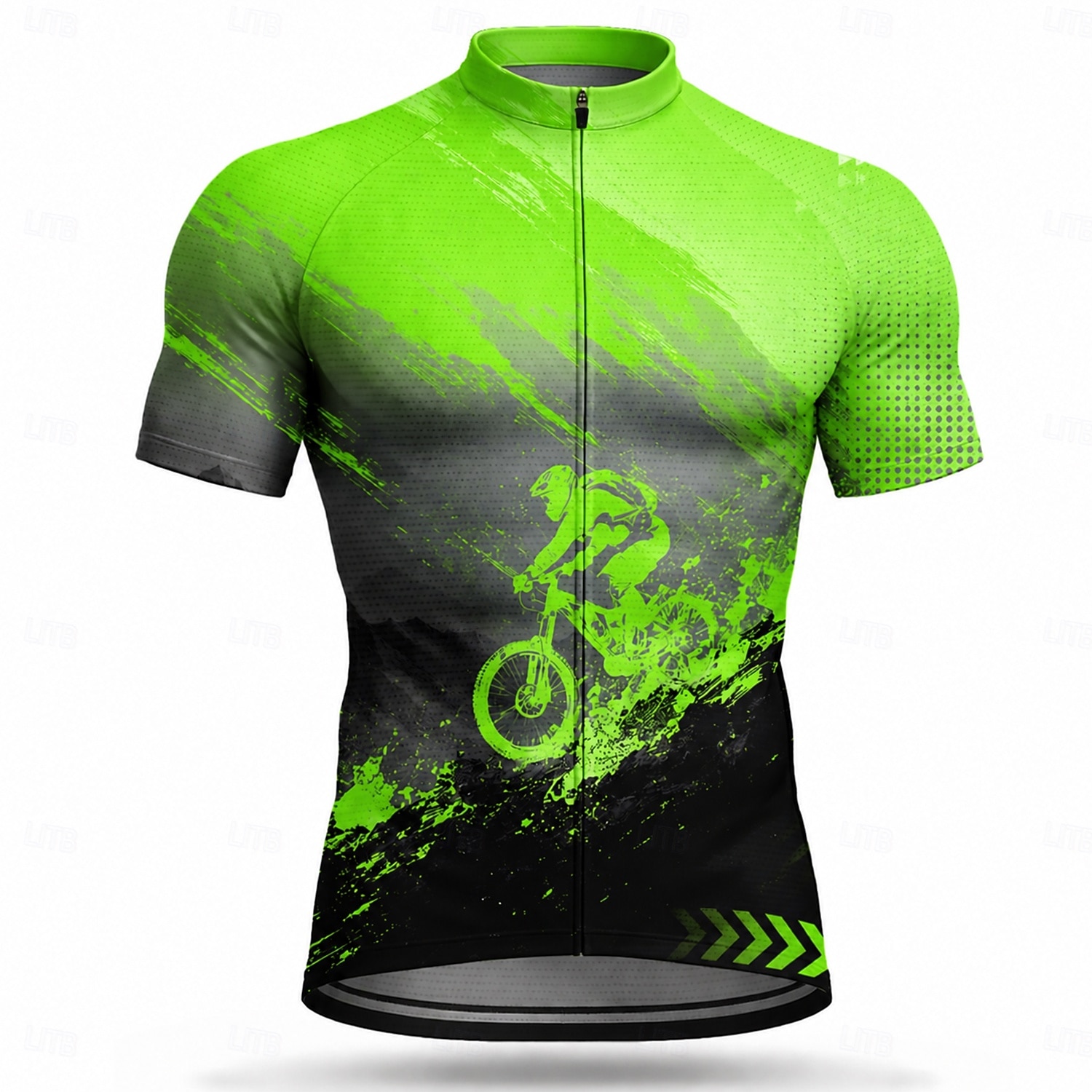 Heren Wielrenshirt Geometrisch Korte mouw Fietsen Shirt Kleding Bovenlichaam met 3 achterzakken UV-bestendig Sneldrogend Met zakken Ademend Sport blauw Geel Paars Kleding 2026 - $28.99 –P9