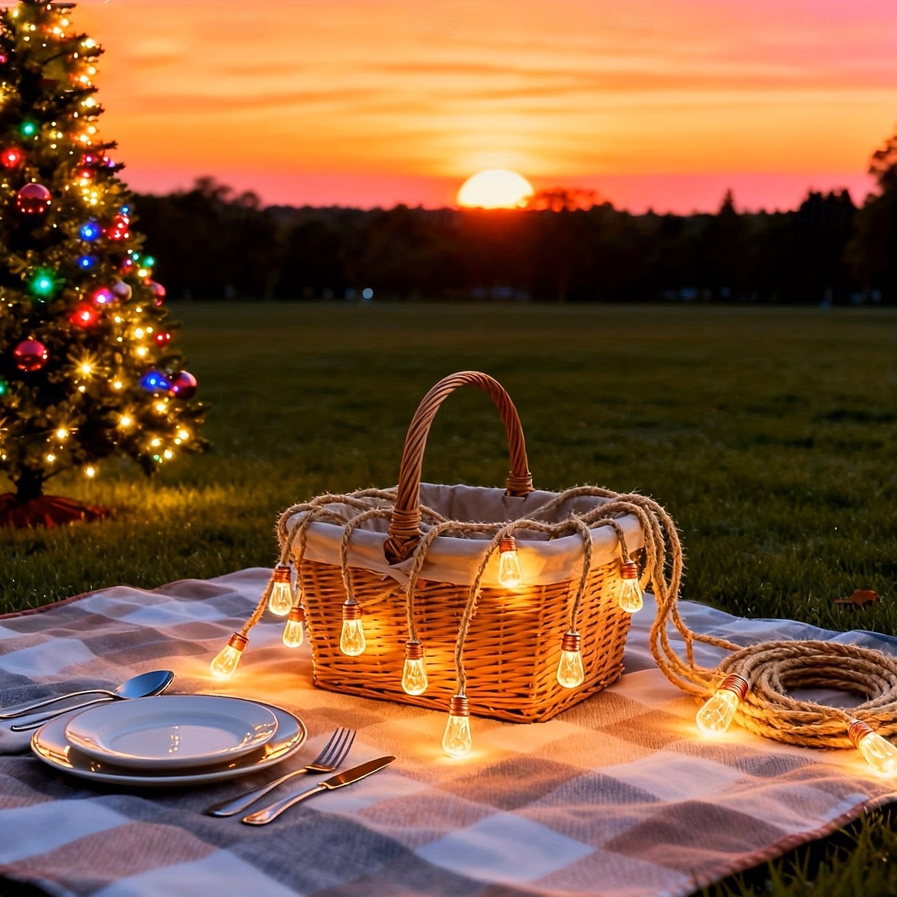Solar Powered Outdoor Garden Lights 8m 16 Bulbs Fairy String Lights Outdoor Waterproof 8 Lighting Modes for Fence Garden Party Wedding Camp Christmas Decoration 2026 - $48.99 –P9