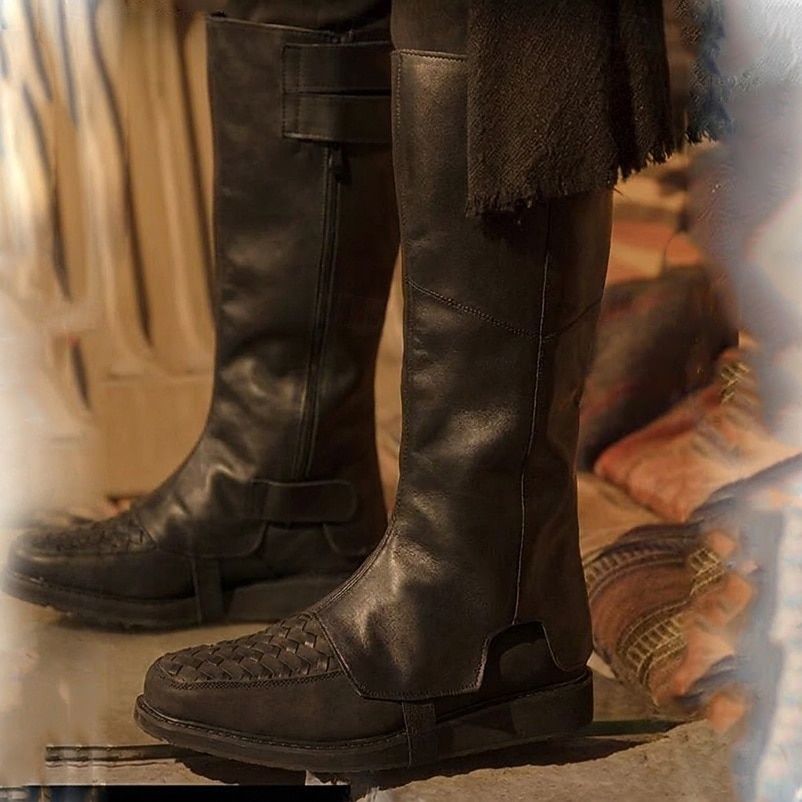 Retro / vintage Medieval Renascentist Arme si Armuri Ghetre Huse pentru cizme Pirat Viching Cruciat elfică Costume de fancy Bărbați Pirat Steampunk Halloween Carnaval LARP Adulți Husa pentru pantofi 2026 - $32.99 –P9