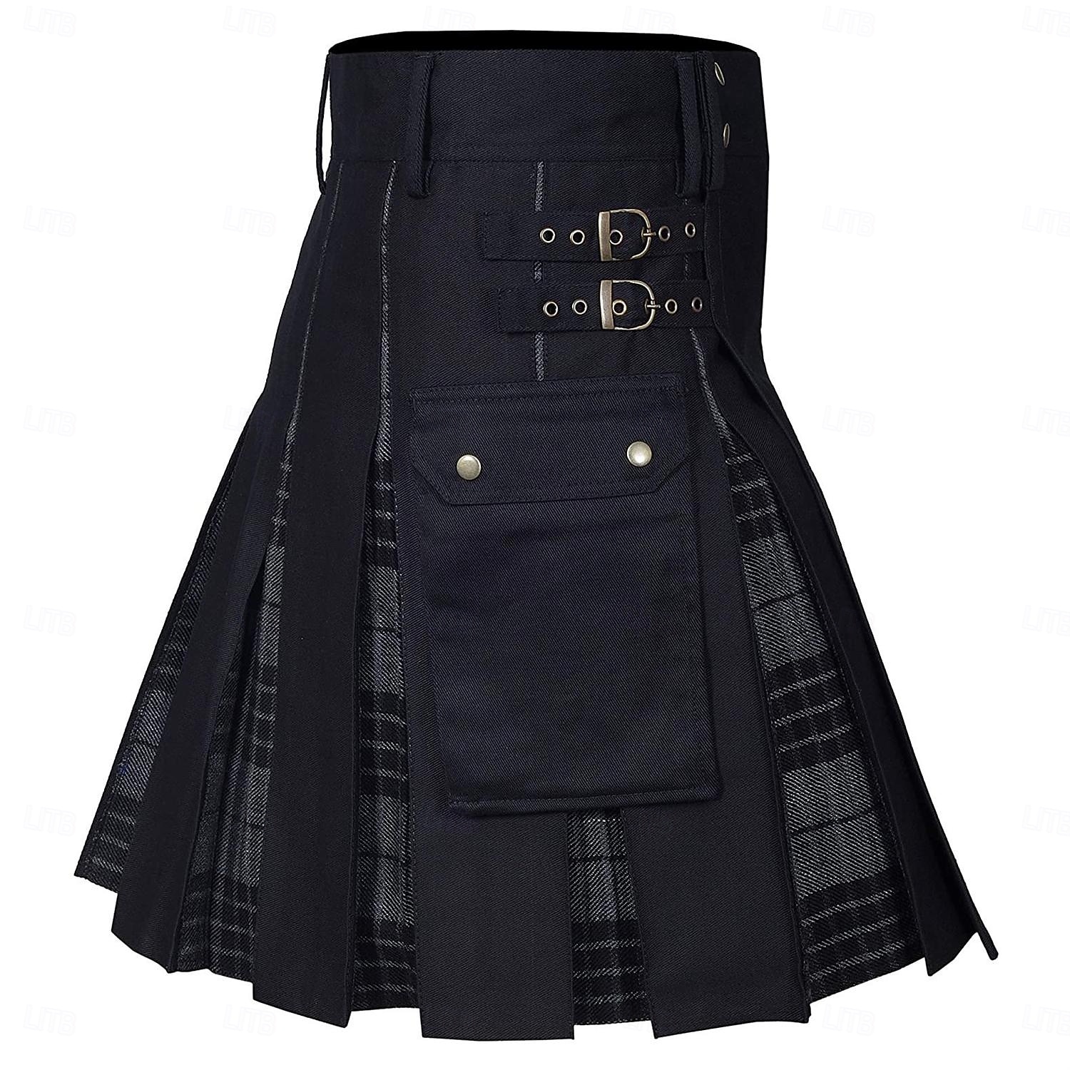 Highland scozzese Medievale Celtico Kilt scozzesi utilitari Gonnellini Vichy quadrettato Costume Per uomo Celtico Fiera Rinascimentale LARP Festival Adulti Gonnellino Primavera & Estate del 2026 a $50.99 –P7