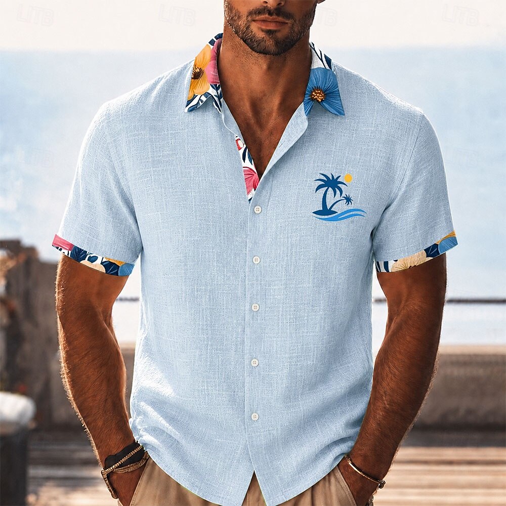 Hombre Árbol de coco Plantas tropicales Camisa camisa hawaiana Camisas tropicales Manga Corta Hawaiano Casual Festivos Ropa de playa Verano Primavera Cuello Vuelto Impresión 3D Camisas con botones 2026 - $25.99 –P2