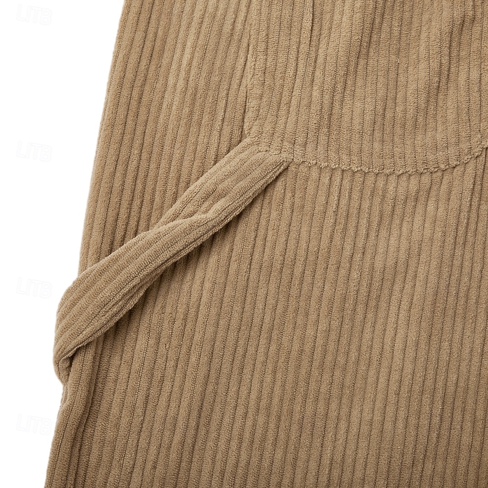 Męskie Spodnie Spodnie sztruksowe Spodnie zimowe Spodnie codzienne Luźne spodnie Ściągana na sznurek Multi Pocket Jednokolorowe Komfort Pełna długość Codzienny Na zewnątrz Streetwear Moda Moda miejska 2026 - $32.99 –P17