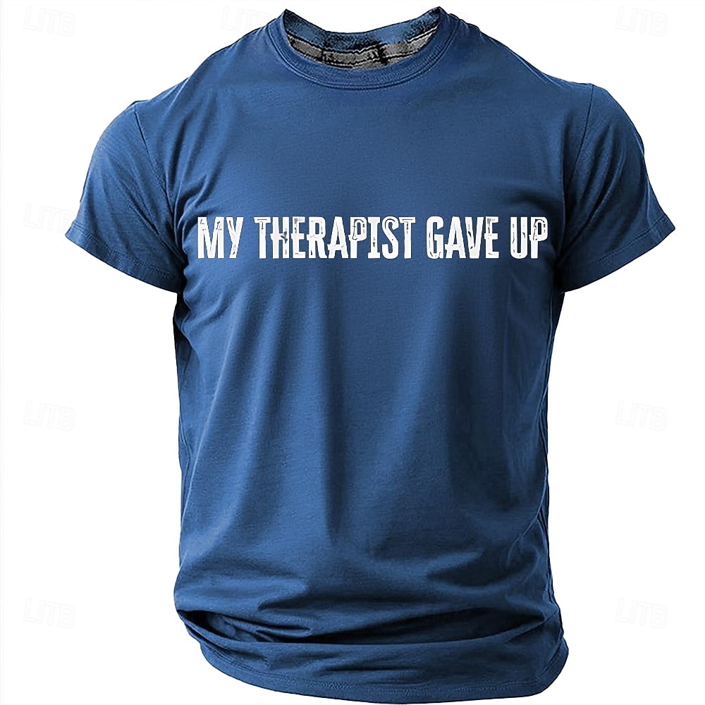 Camiseta masculina "Meu terapeuta desistiu", camiseta engraçada e sarcástica, presente original para pai, marido ou namorado. de 2026 por $18.99 –P8