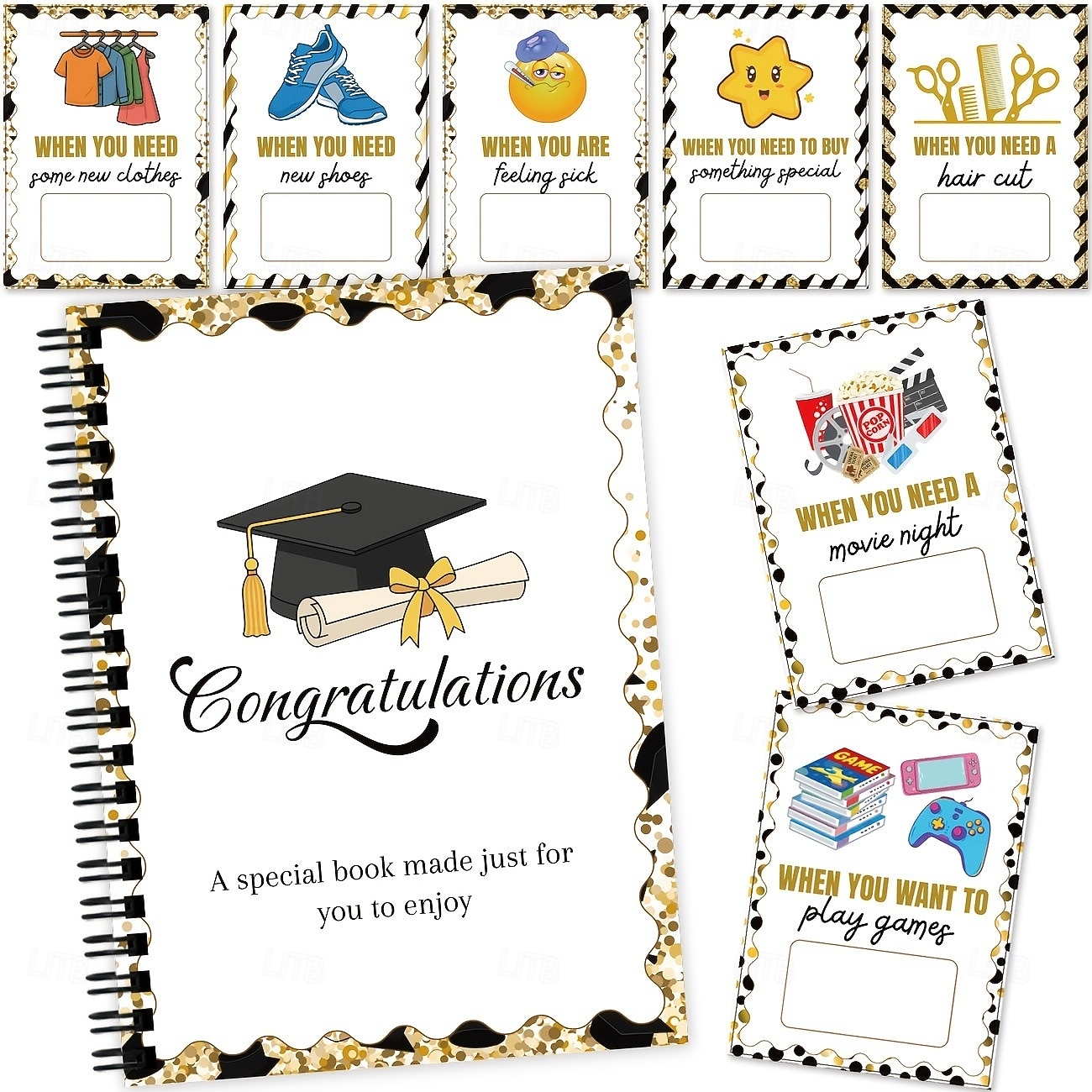 Álbum de tarjetas de regalo de graduación 2026, un portatarjetas de regalo esencial para graduados que se independizan, portatarjetas sorpresa de cumpleaños para paquetes de regalo creativos, regalo 2026 - $14.99 –P4