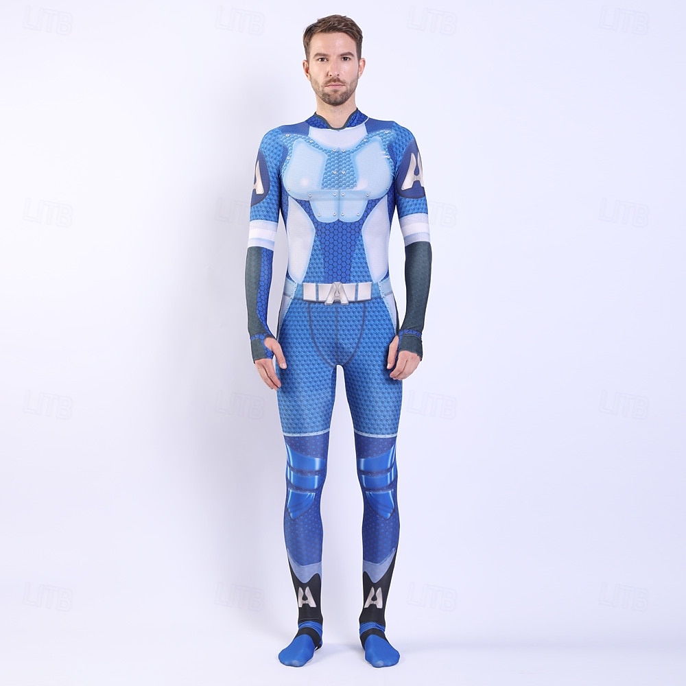 Anti-herói Super-vilão Super heroi Fantasia fantasia Fatos de Corpo Patriótico for Unisexo Crianças Adulto Dia Das Bruxas Carnaval Espetáculo Comic Con de 2026 por $48.99 –P9