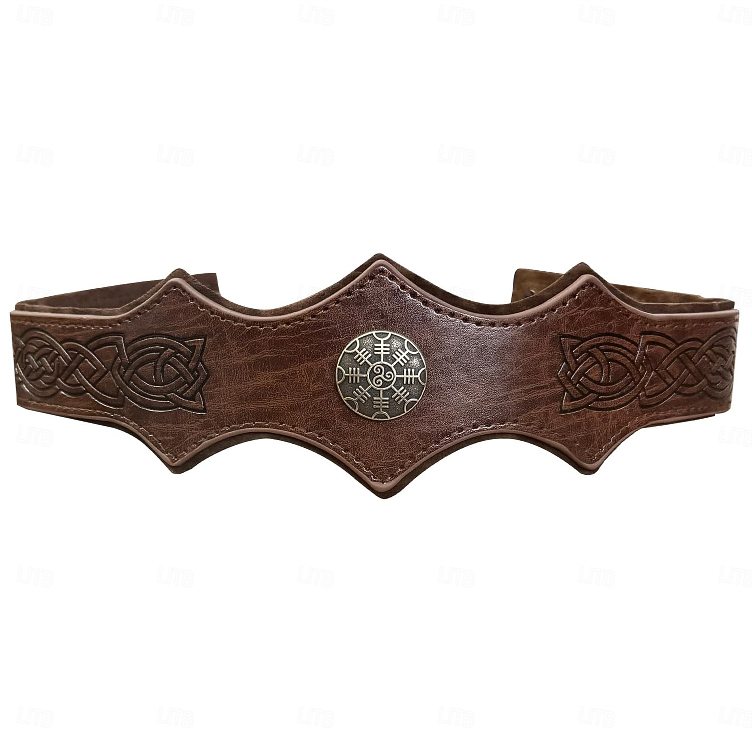 Retro Vintage Mittelalterlich Renaissance Stirnband Krieger Wikinger Ranger Kostüm Herren Vikinger Halloween Karneval Maskerade Renaissance-Messe LARP Erwachsene Stirnband 2026 - $14.99 –P1