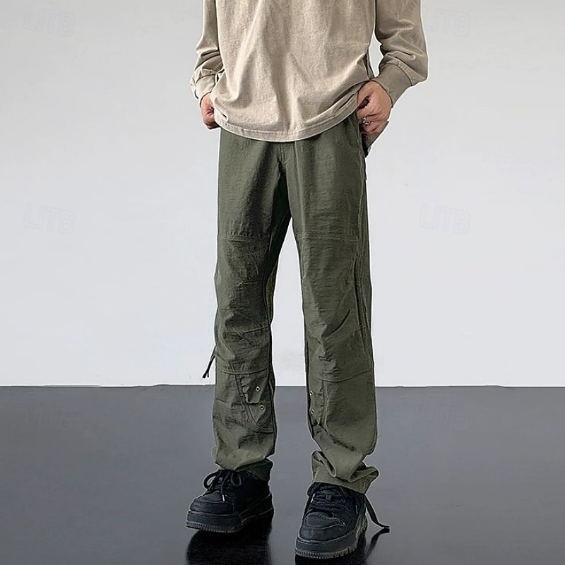Voor heren Combatbroek Cargohosen Wandelbroek Waterdichte broek Zomer Lente Herfst Buiten Normale pasvorm waterdicht Sneldrogend Lichtgewicht Ademend Broeken / Regenbroek / Overbroek Ritsen Zak Zwart 2026 - $27.99 –P9
